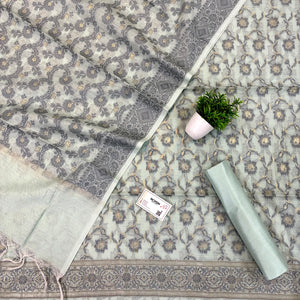 Mint Green Resham Banarasi Silk Suit