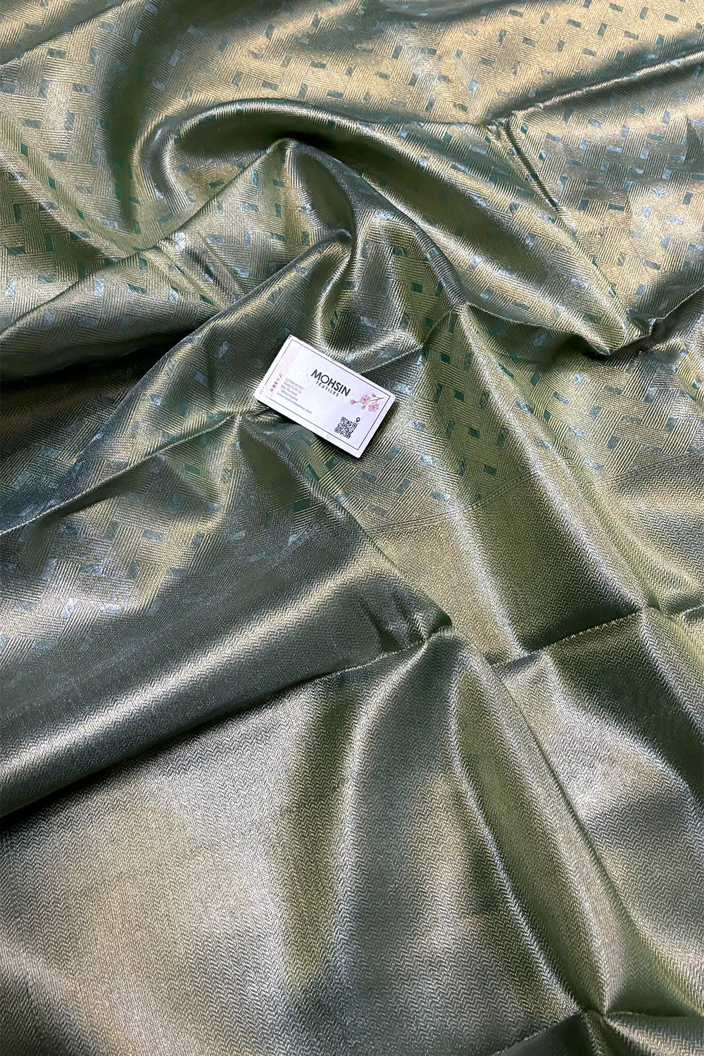 Mint Tissue Silk Banarasi Saree