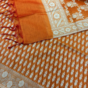 Mustard Dracula Buti Banarasi Silk Suit