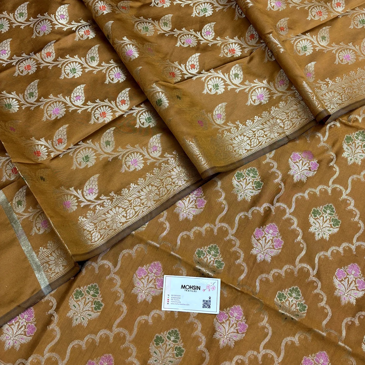 Mustard Semi Katan Silk Banarasi Silk Suit