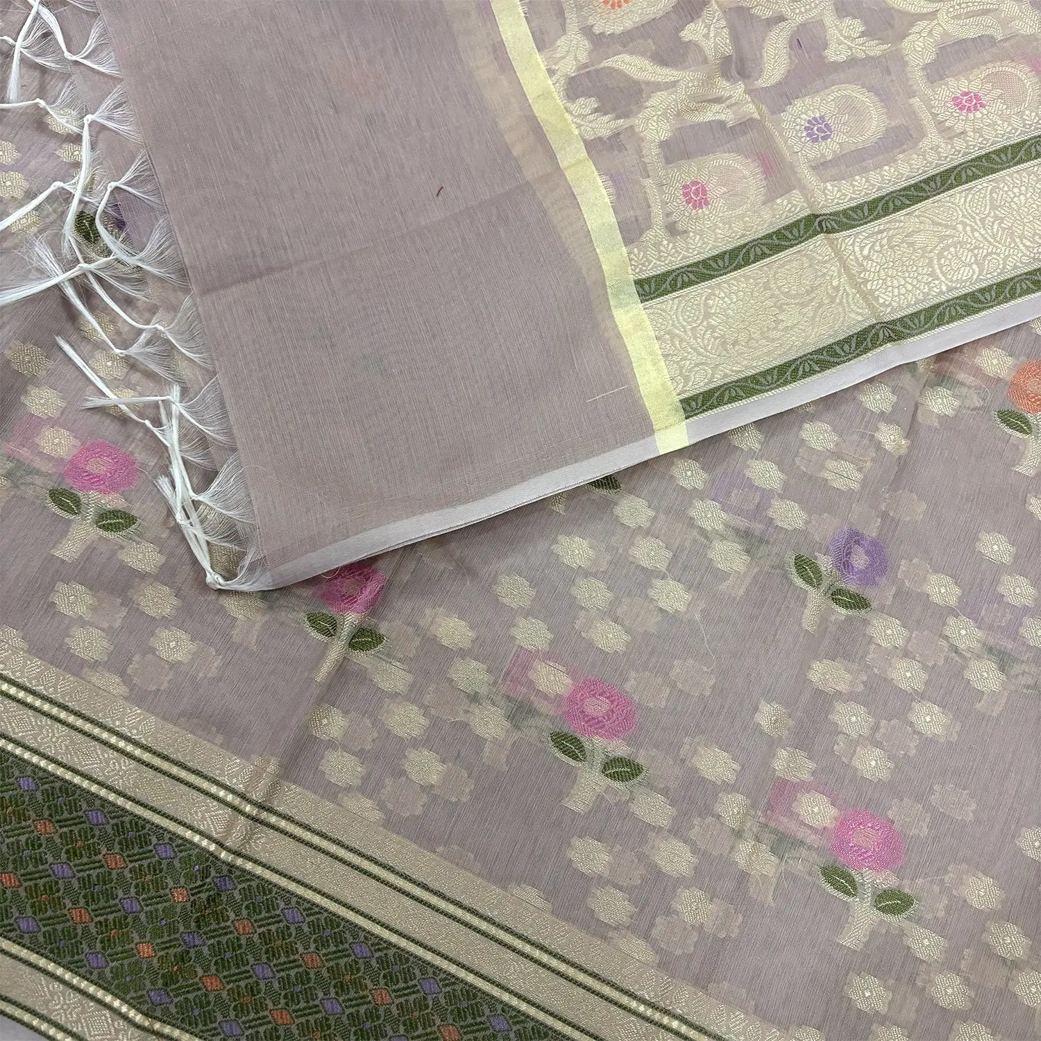 Onion Beige Resham Banarasi Silk Suit