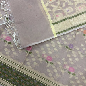 Onion Beige Resham Banarasi Silk Suit