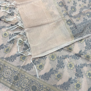 Onion Peach Resham Banarasi Silk Suit