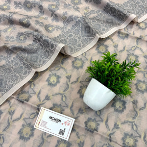 Onion Peach Resham Banarasi Silk Suit