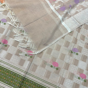 Onion Peach Resham Banarasi Silk Suit