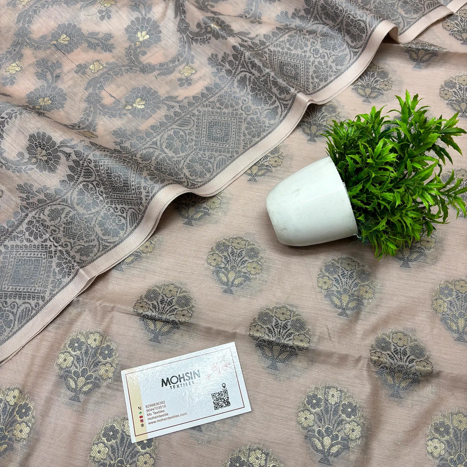 Onion Resham Banarasi Silk Suit