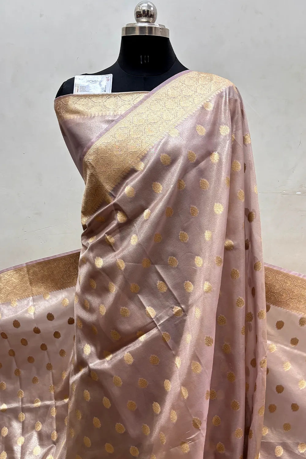 Onion Tissue Silk Banarasi Saree
