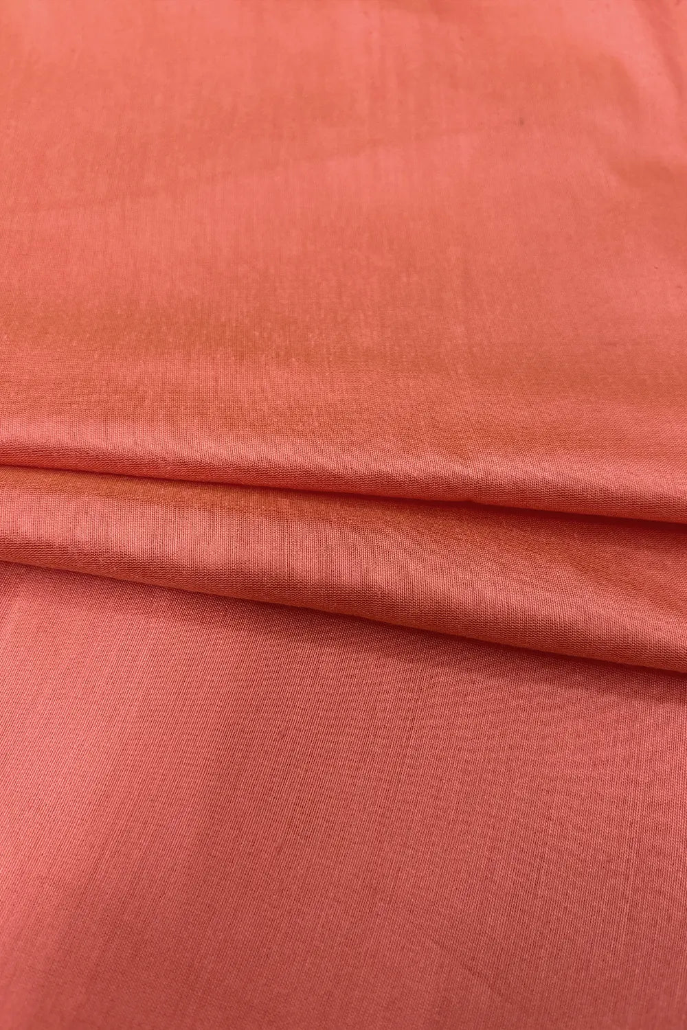 Peach Plain Cotton Silk Banarasi Fabric
