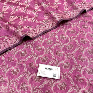 Pink Angoori Jaal Cotton Silk Banarasi Suit