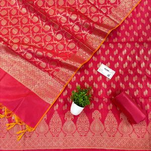 Pink Kalgha Lau Banarasi Silk Suit