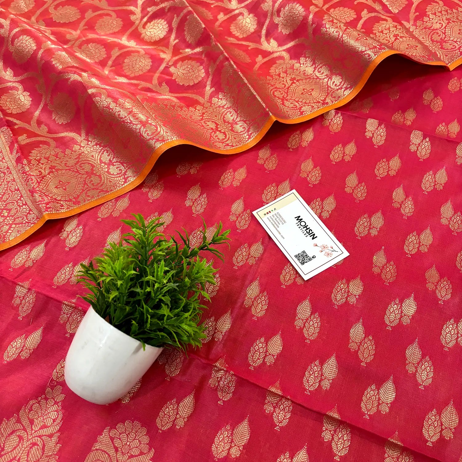 Pink Kalgha Lau Banarasi Silk Suit