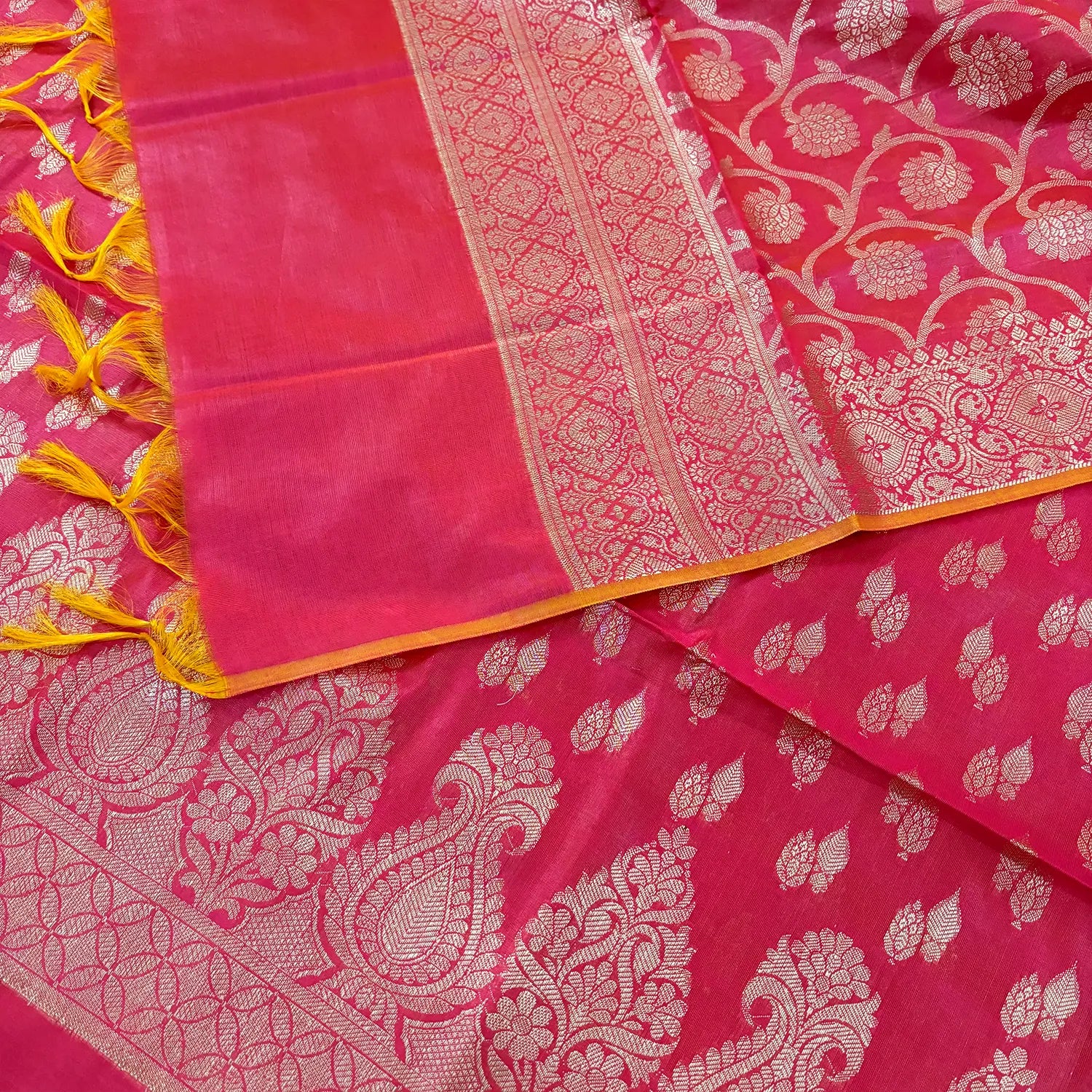 Pink Kalgha Lau Banarasi Silk Suit