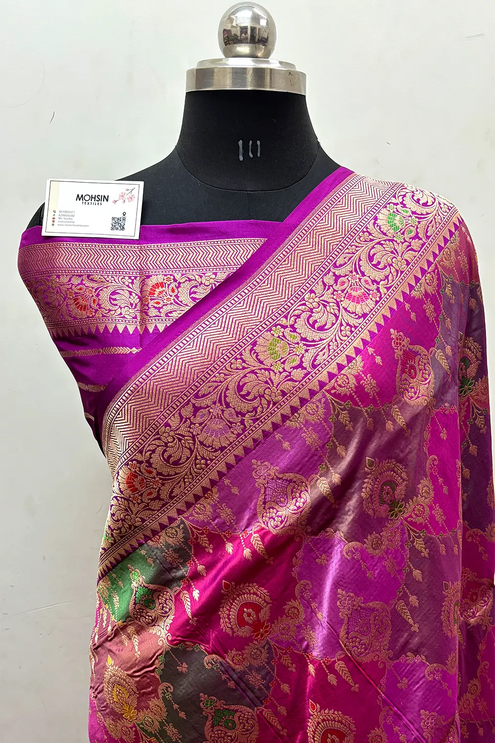 Pink Rangkaat Handloom Pure Katan Silk Banarasi Saree