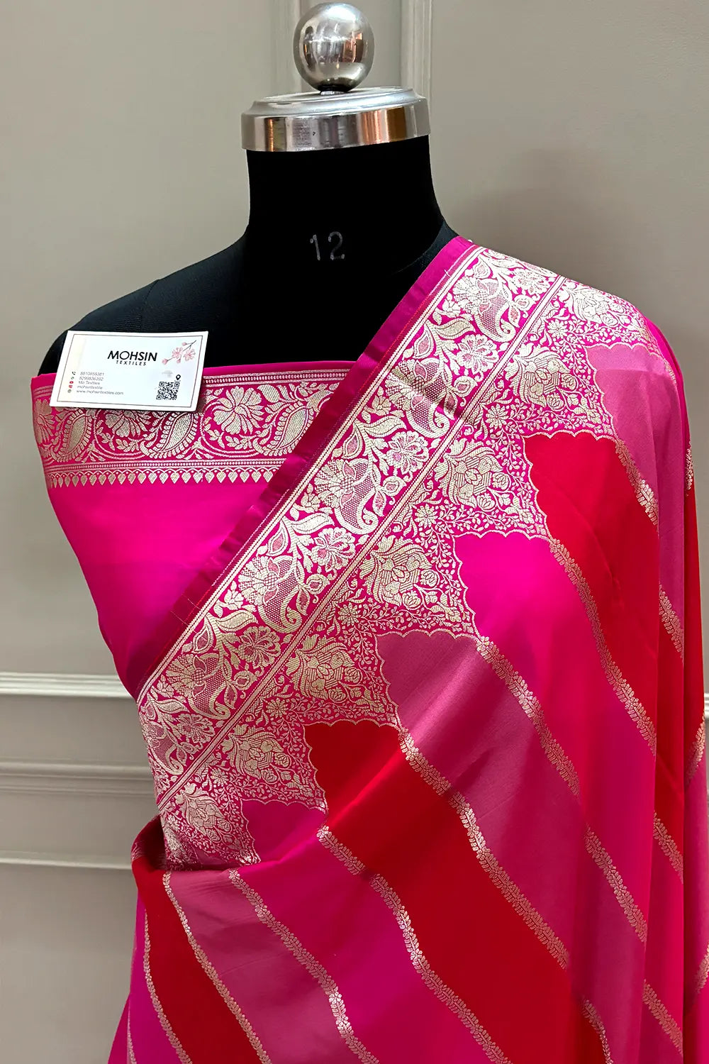 Pink Rangkaat Katan Silk Banarasi Saree