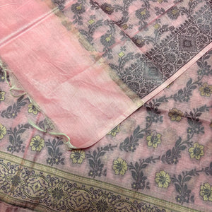 Pink Resham Banarasi Silk Suit