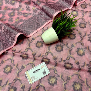 Pink Resham Banarasi Silk Suit