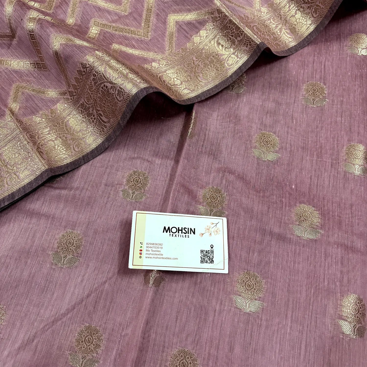 Pink Resham Banarasi Silk Suit