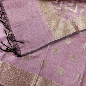 Pink Resham Banarasi Silk Suit