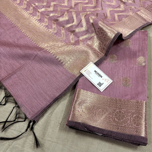 Pink Resham Banarasi Silk Suit