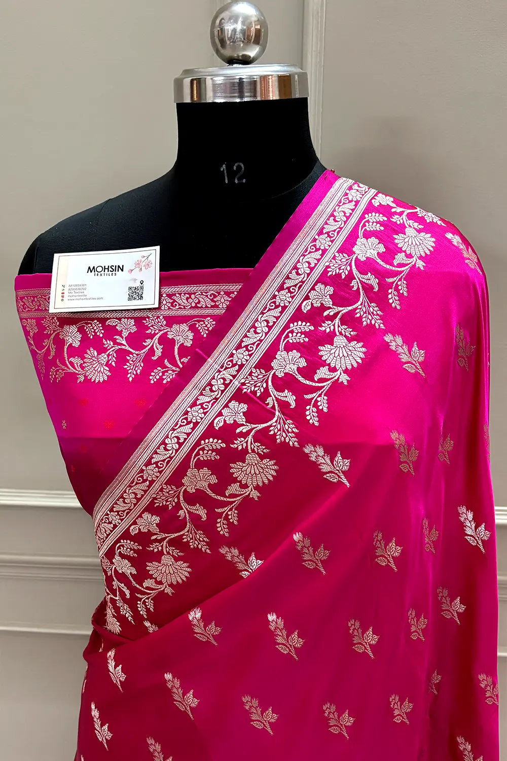 Pink Tejo Katan Silk Banarasi Saree