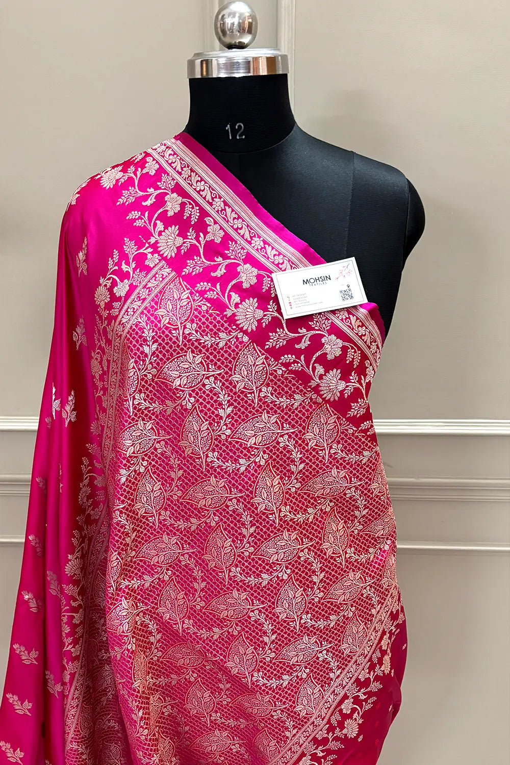 Pink Tejo Katan Silk Banarasi Saree