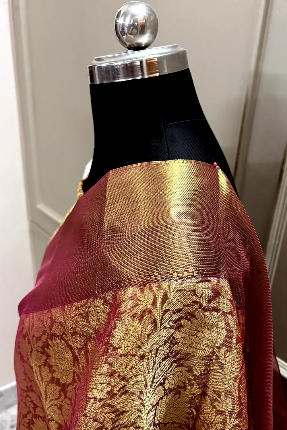 Pink Tissue Silk Banarasi Saree