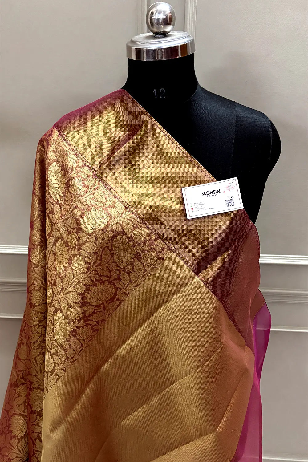 Pink Tissue Silk Banarasi Saree