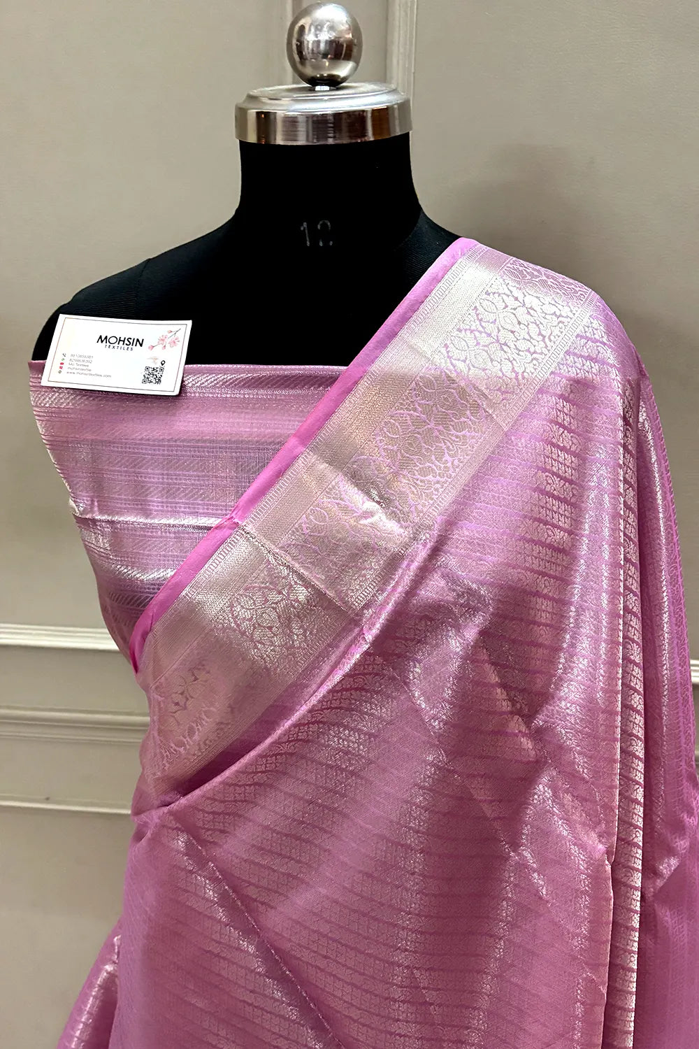 Pink Tissue Silk Banarasi Saree