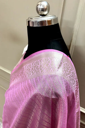 Pink Tissue Silk Banarasi Saree