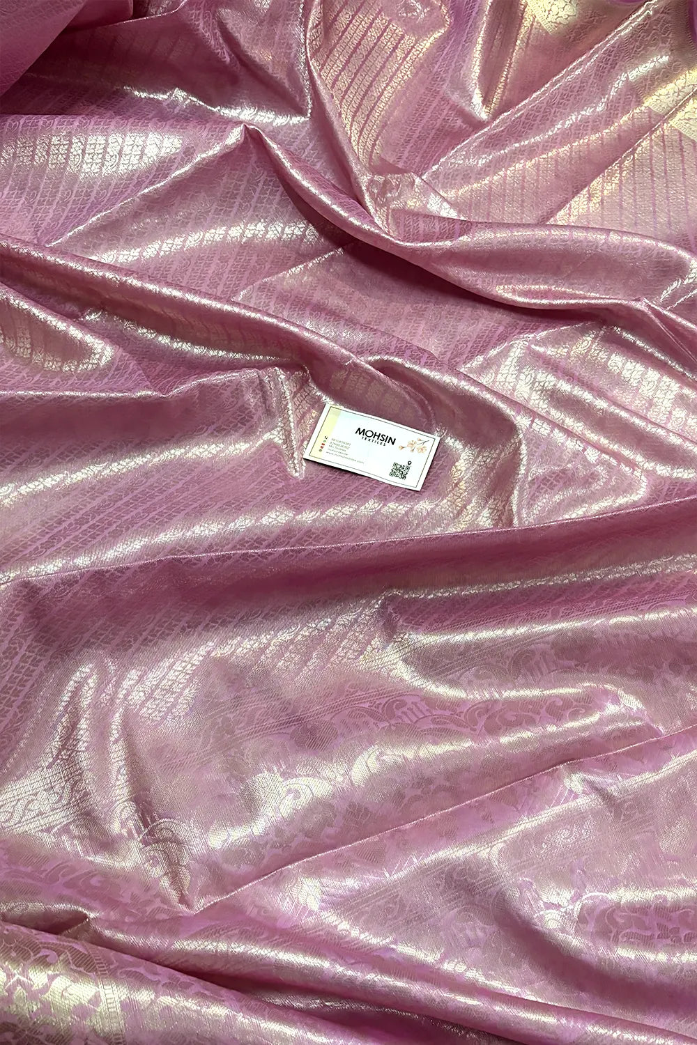 Pink Tissue Silk Banarasi Saree