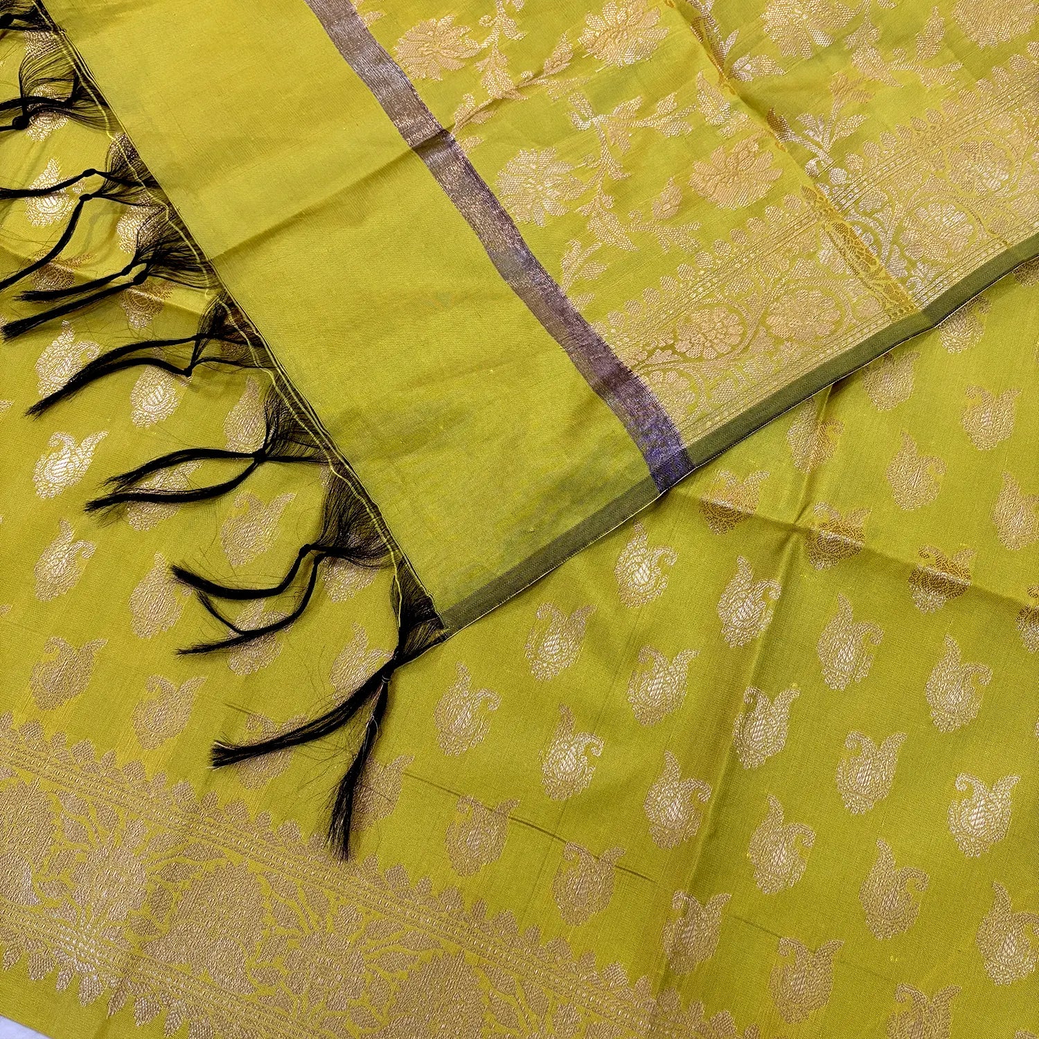Pista Chirag Buti Satin Silk Banarasi Suit