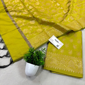 Pista Chirag Buti Satin Silk Banarasi Suit