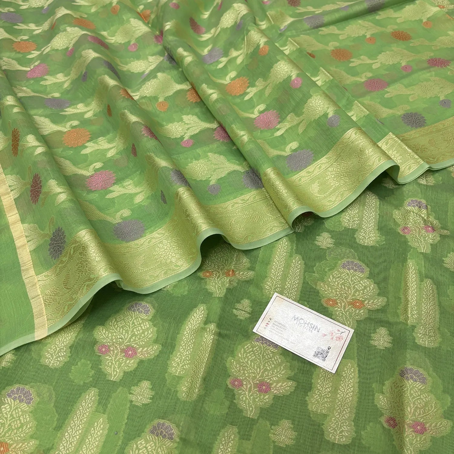 Pista Resham Banarasi Silk Suit