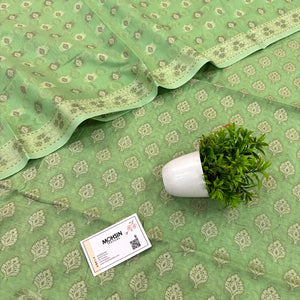 Pista Surahi Tree Cotton Silk Banarasi Suit 