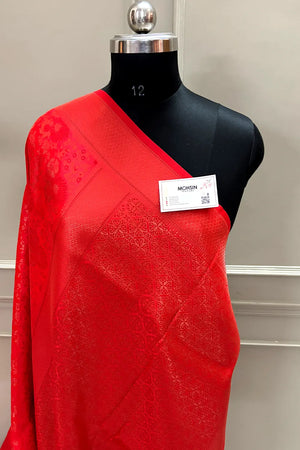 Red Banarasi Silk Saree