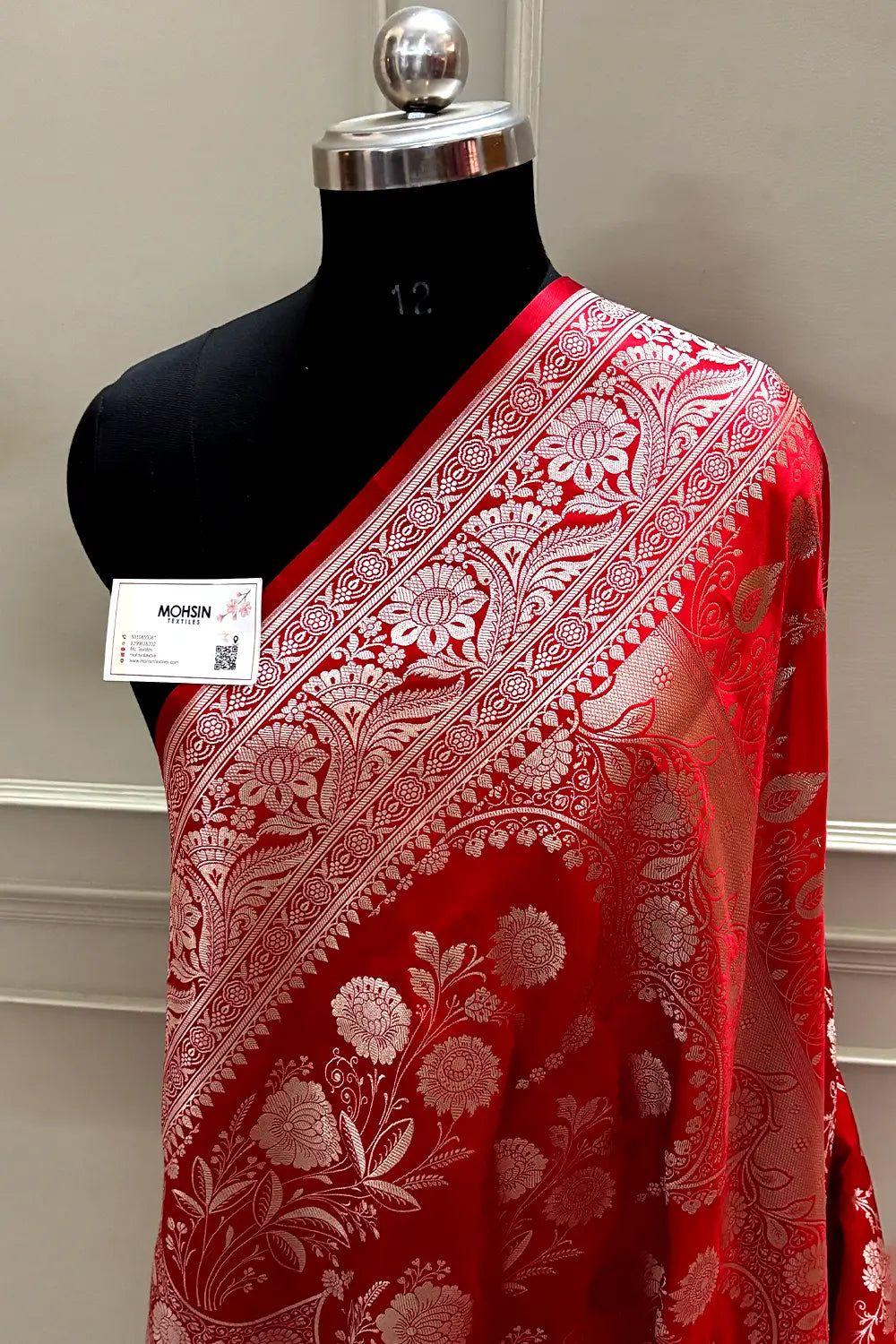 Purple Suhani Jaal Katan Mashru Silk Banarasi Saree