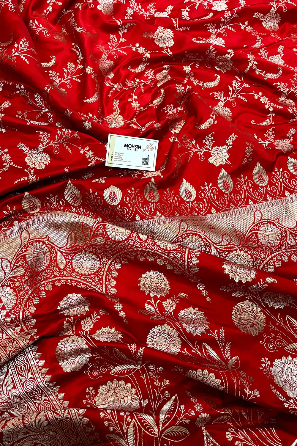 Purple Suhani Jaal Katan Mashru Silk Banarasi Saree