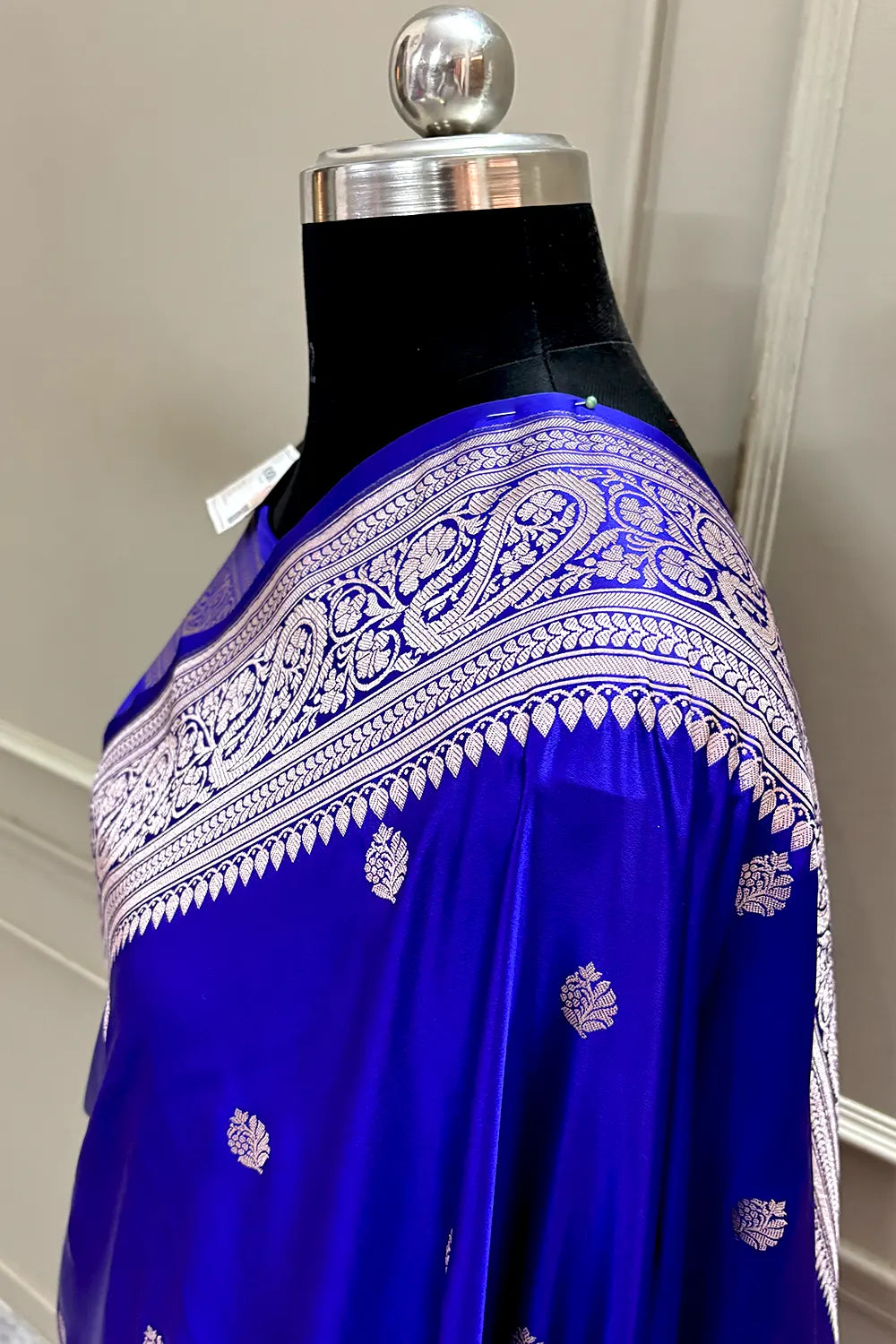 Royal Blue Zari Katan Silk Banarasi Saree