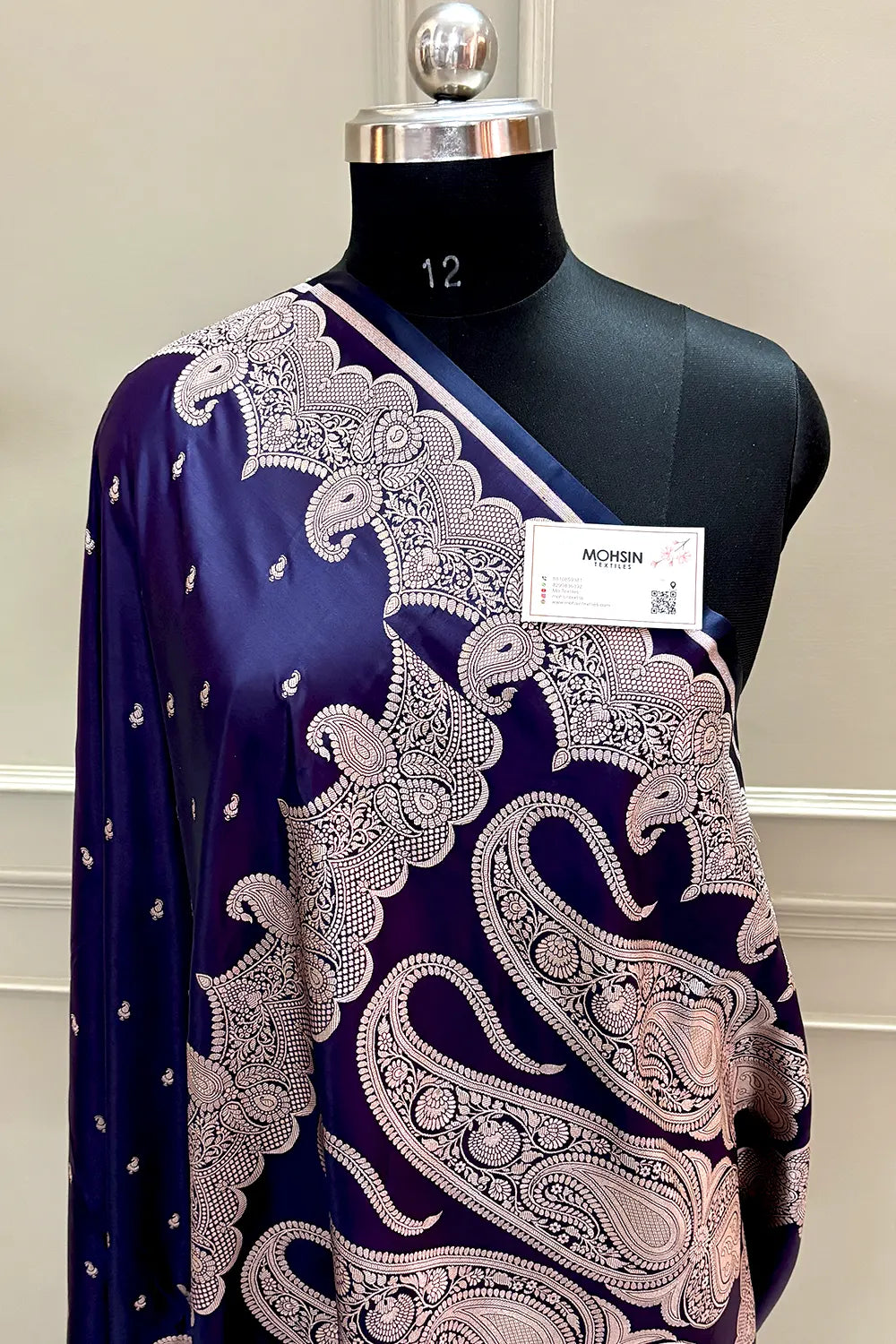 Royal Purple Deepak Buti Katan Silk Banarasi Saree