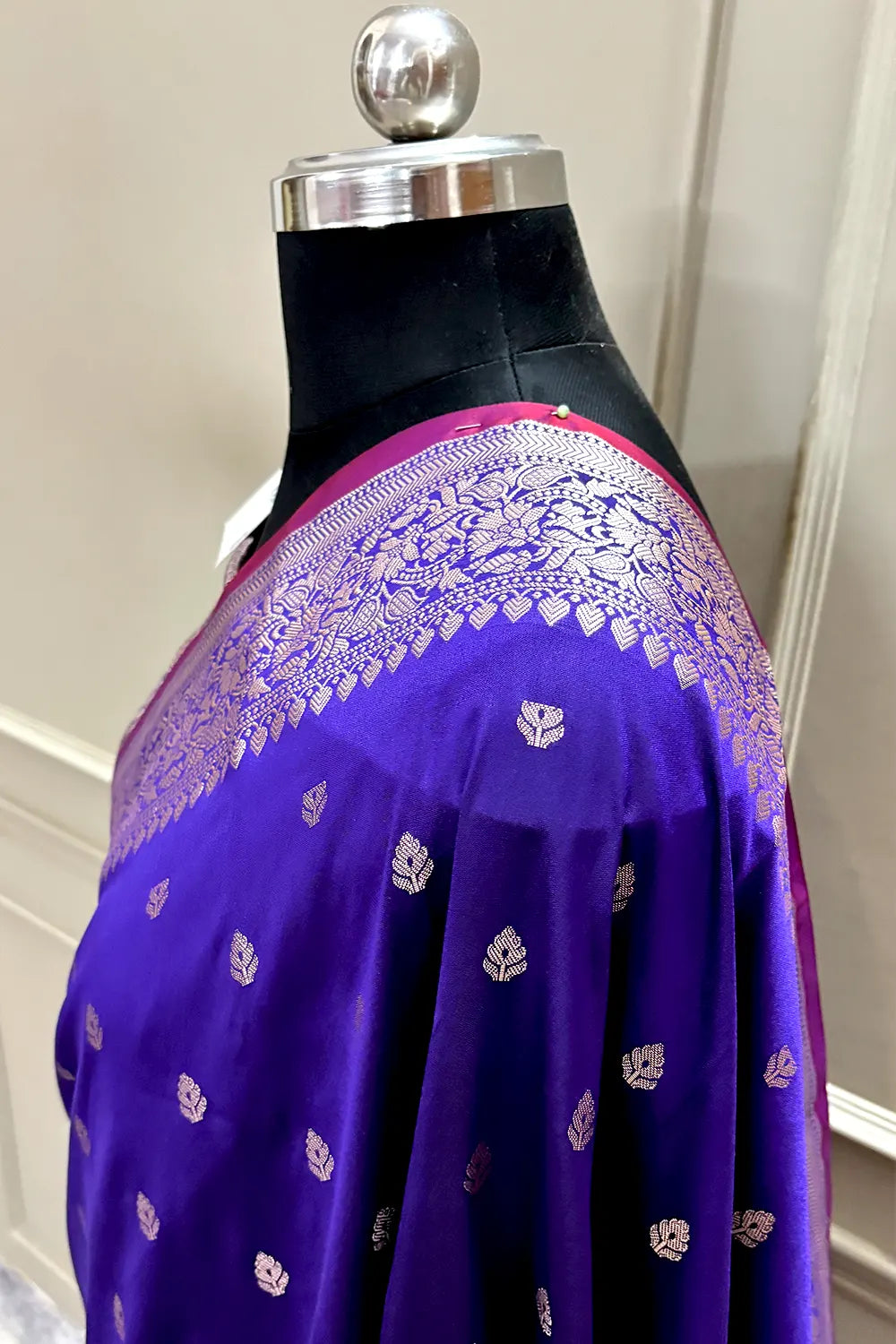 Royal Purple Zari Banarasi Silk Saree