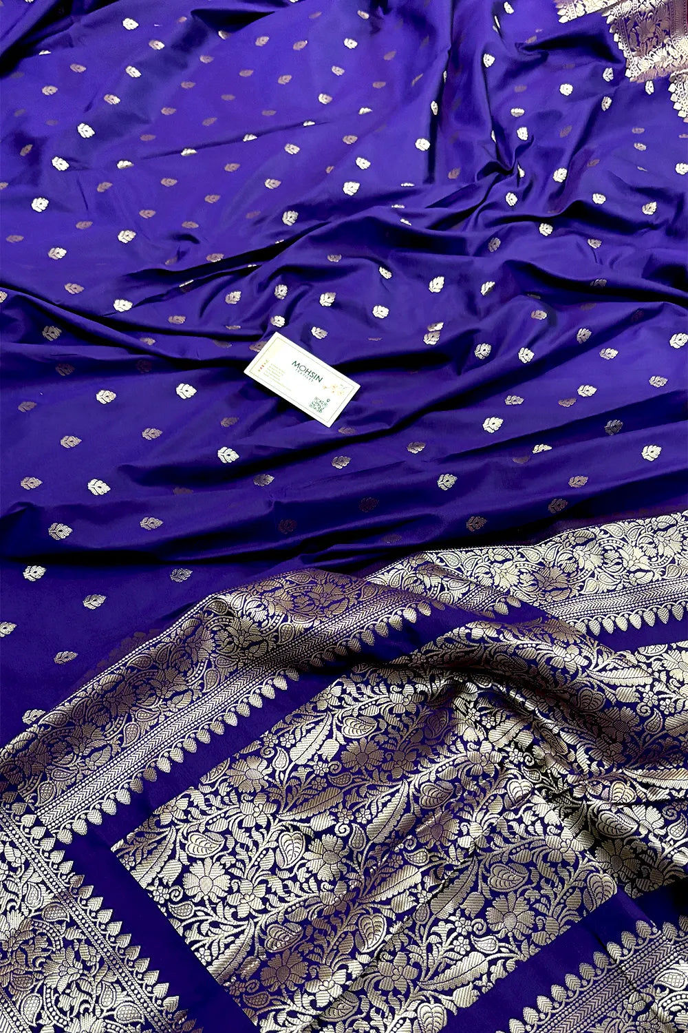 Royal Purple Zari Banarasi Silk Saree