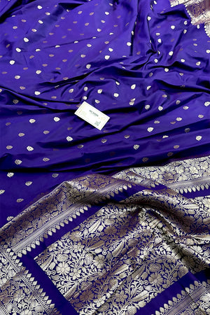 Royal Purple Zari Banarasi Silk Saree