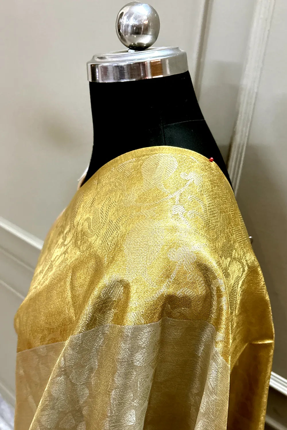 Silver and Gold Tissue Silk Banarasi Saree