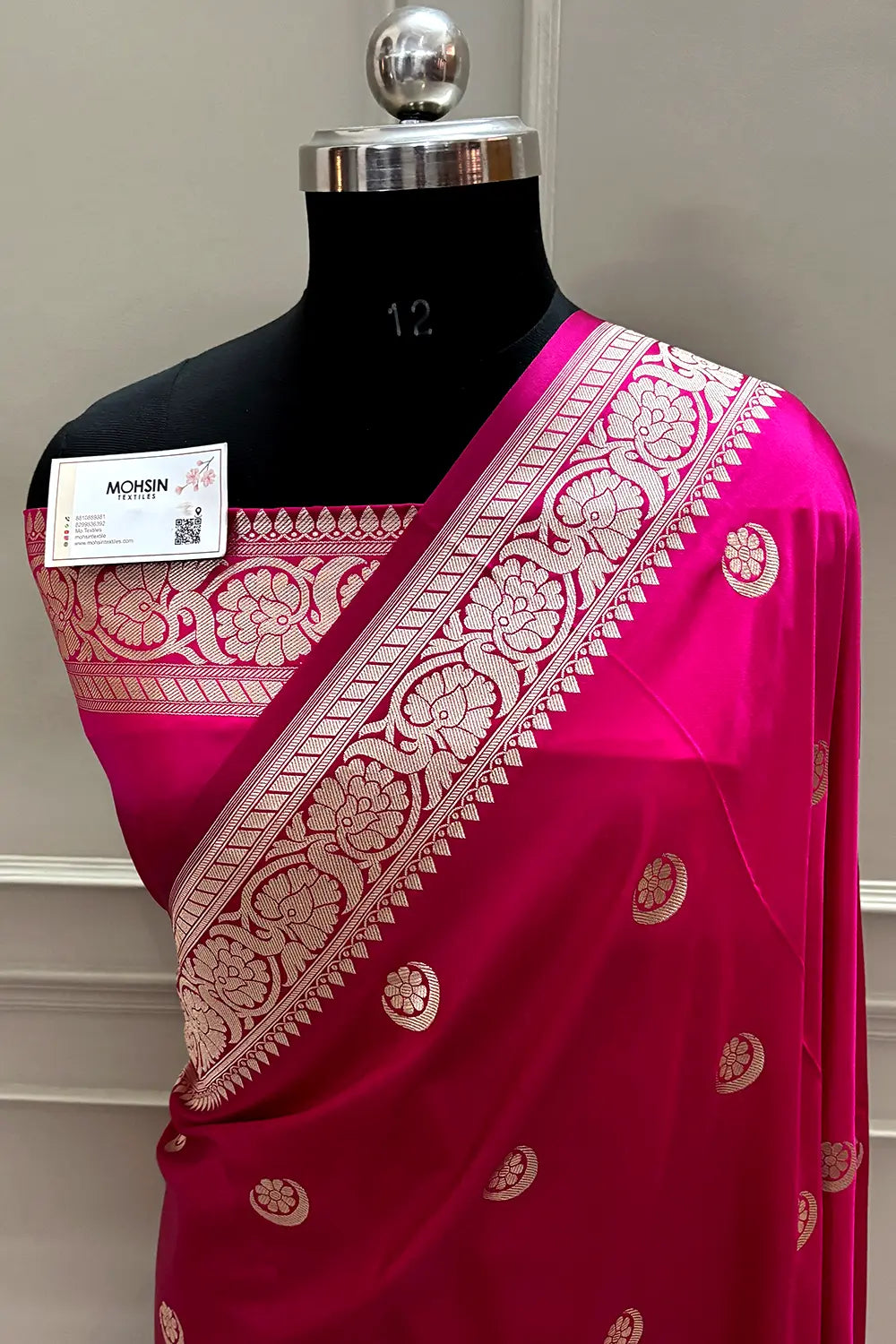 Sonakshi Sinha Pink Katan Silk Banarasi Saree