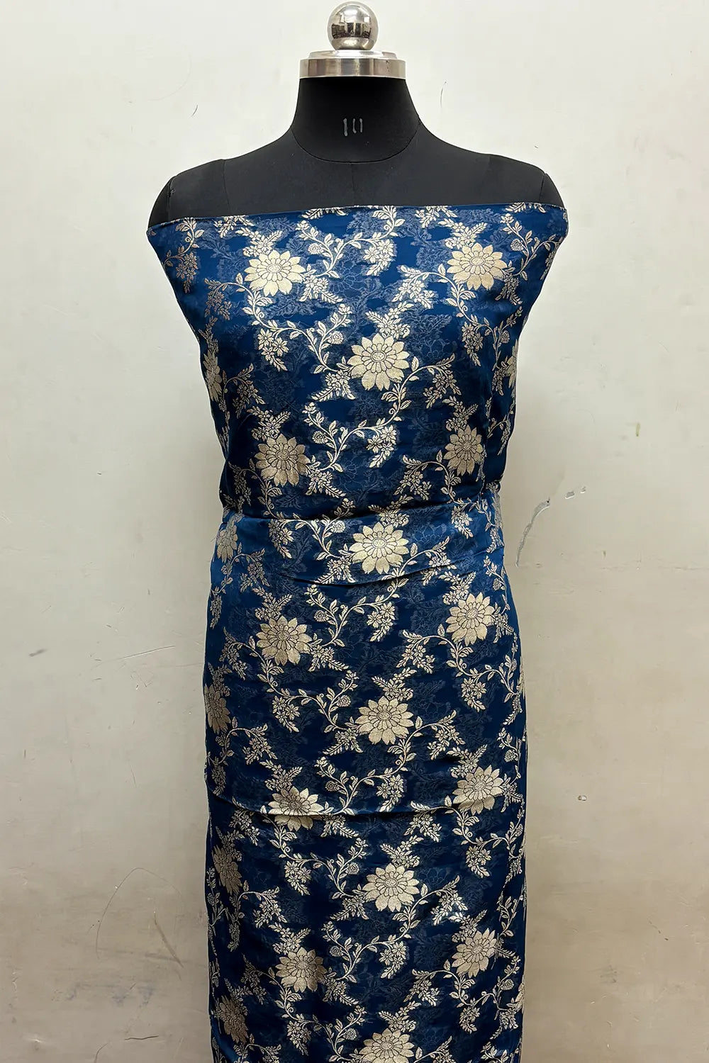 Teal Pure Viscose Georgette Banarasi Suit