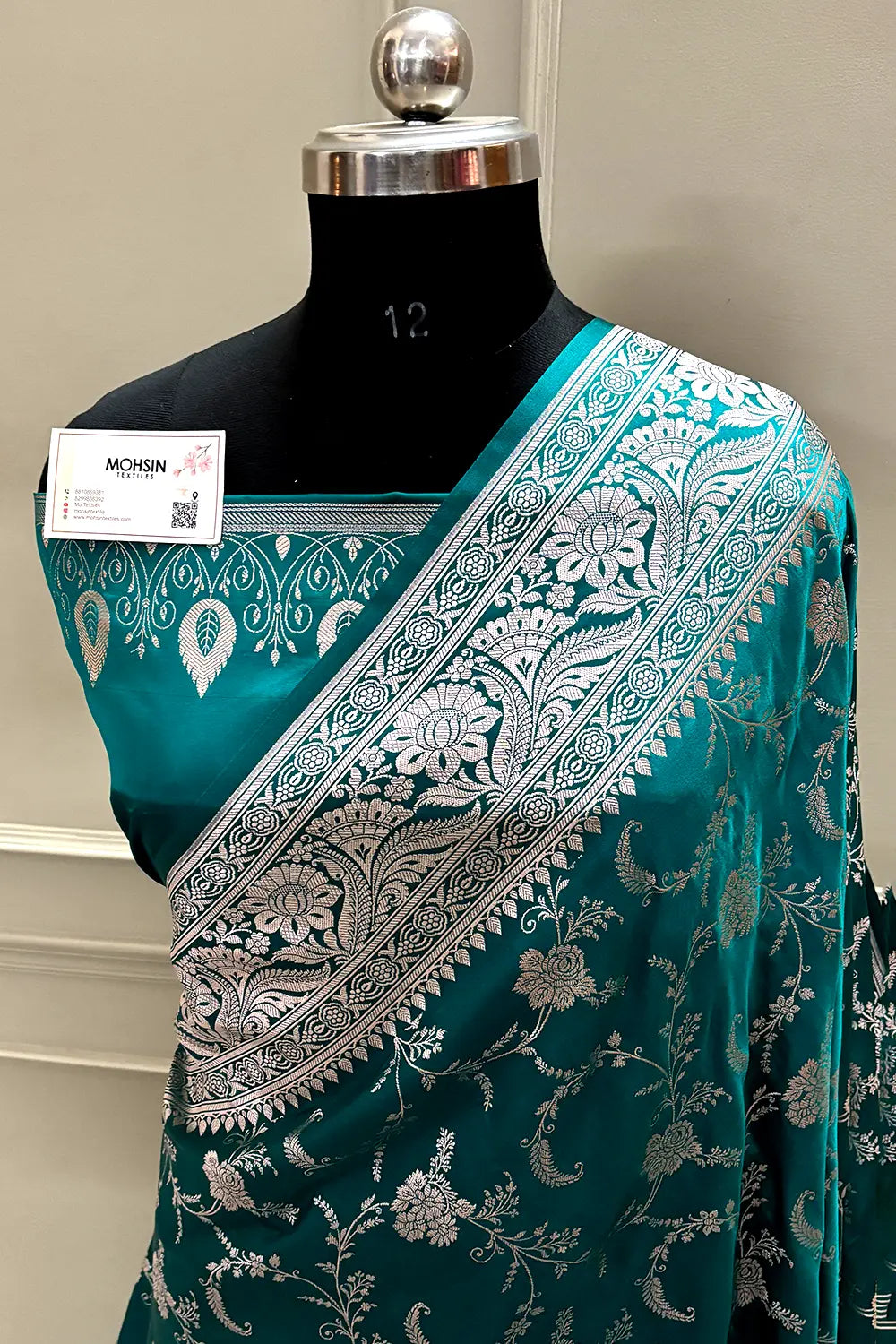 Red Suhani Jaal Katan Mashru Silk Banarasi Saree