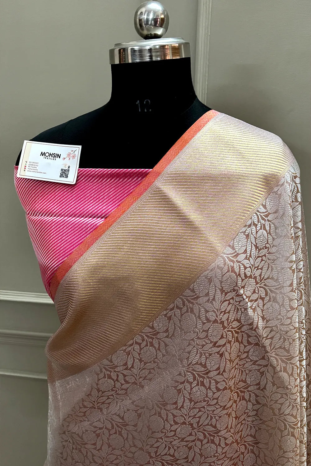 White Tissue Silk Banarasi Saree