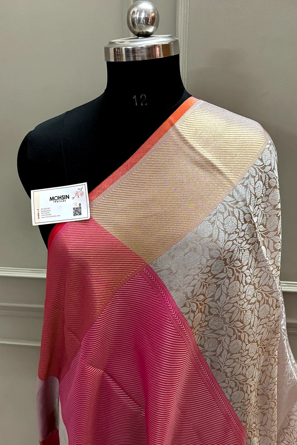 White Tissue Silk Banarasi Saree