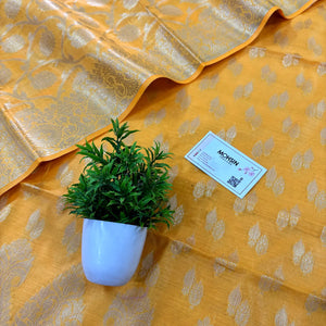 Yellow Kalgha Lau Banarasi Silk Suit