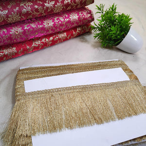 Premium Quality Jhalar Patti Kiran Lace (Golden)